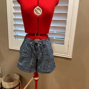 Old Navy Women's Denim Blue Cargo Shorts